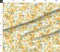 White Floral Flowers Yellow Roses Garden Bee Custom Printed Fabric by Spoonflower Various Fabrics by the Yard or Fat Quarter